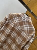 Miu Miu Checkered Embroidered Long-Sleeve Shirt 2 - 图片 7