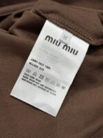 Miu Miu Alphabet Embroidered Polo Shirt 3 - 图片 9