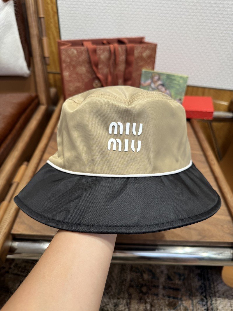 wsxc1762910691801_0.jpg Miu Miu Logo Fisherman??S Hat 2 - 图片 1