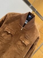 Miu Miu Suede Jacket Coat - 图片 3