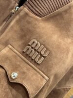 Miu Miu Suede Jacket Coat - 图片 6