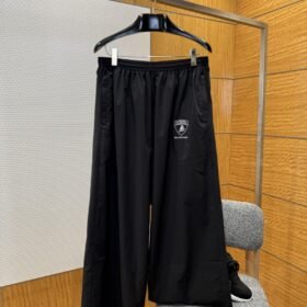 Balenciaga Embroidered Wide-Leg Casual Pants
