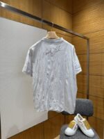 Balenciaga Pleated Portrait Print Short-Sleeve T-Shirt - 图片 2
