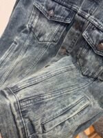Balenciaga Distressed Single-Breasted Pocket Lapel Denim Jacket - 图片 5