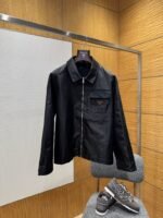 Prada Nylon Pocket Triangle Label Zipper Jacket