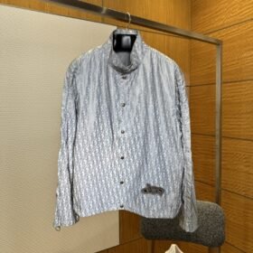 Dior Collaboration Twill Print Reflective Jacket Coat