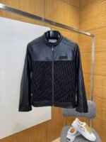 Dior Patchwork Jacquard Jacket Coat