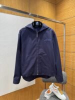 Dior Embroidered Hooded Jacket Coat