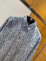 Dior All-Over Print Denim Lapel Collar Shirt - 图片 3