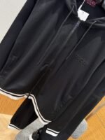 Gucci Color-Block Striped Embossed Hooded Sweatsuit - 图片 4