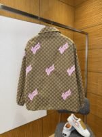Gucci Color-Block Embroidered Lapel Jacket Coat - 图片 2