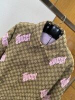 Gucci Color-Block Embroidered Lapel Jacket Coat - 图片 3