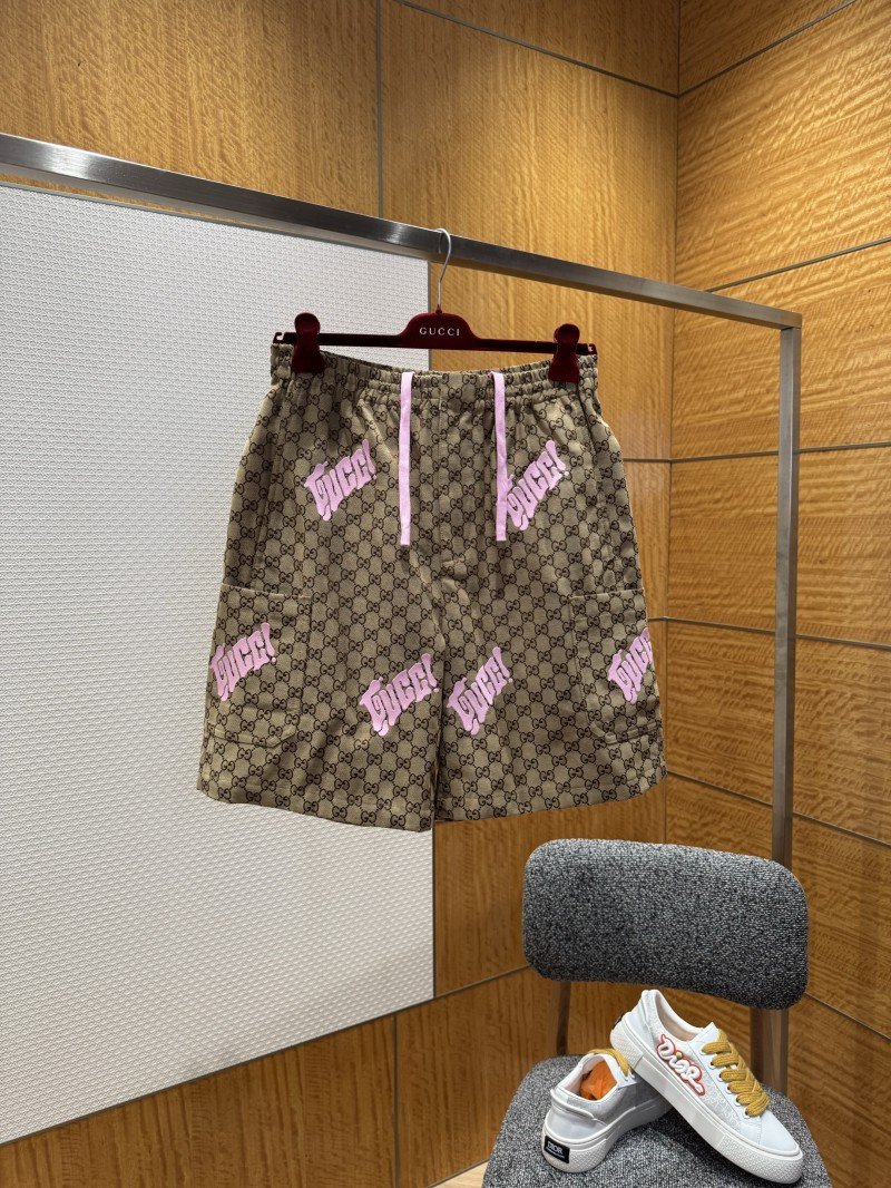 wsxc1765157717186_0.jpg Gucci All-Over Letter Embroidered Shorts - 图片 1