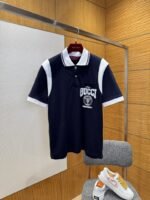 Gucci Color-Blocked Printed Polo Shirt