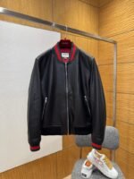 Gucci Color-Block Sheepskin Jacket Coat