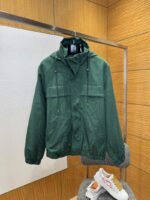 LV Dark Texture Hooded Jacket Coat 1