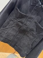 LV Embossed Relief Denim Jacket Coat - 图片 4