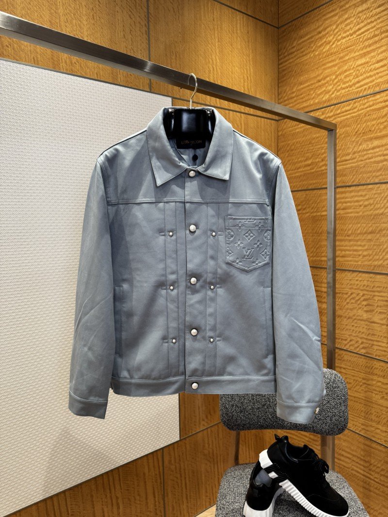 wsxc1765163525359_0.jpg LV Suede Embossed Jacket Coat 1 - 图片 1