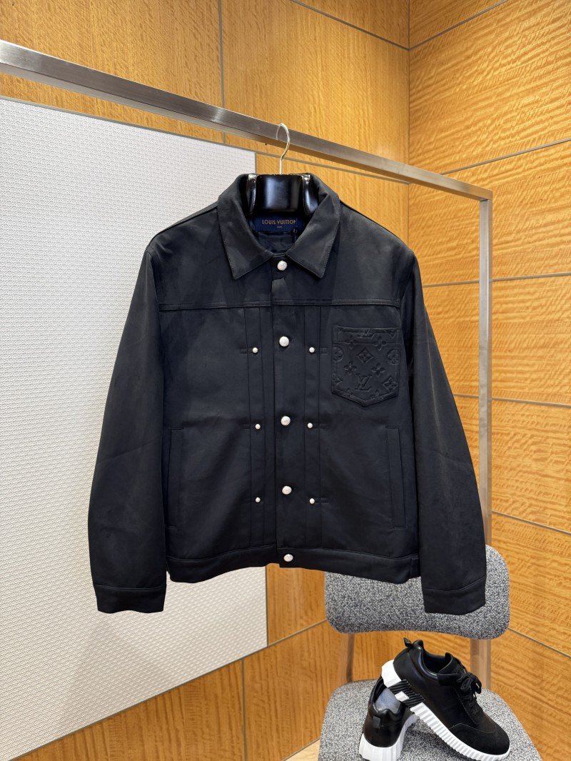 wsxc1765163539324_0.jpg LV Suede Embossed Jacket Coat 2 - 图片 1