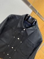 LV Suede Embossed Jacket Coat 2 - 图片 3