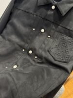 LV Suede Embossed Jacket Coat 2 - 图片 5