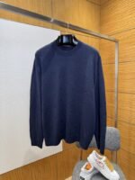LV Embroidered Crew Neck Long Sleeve Sweater
