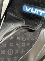 LV Patchwork Racing Leather Jacket Coat - 图片 5
