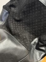 LV Patchwork Racing Leather Jacket Coat - 图片 8