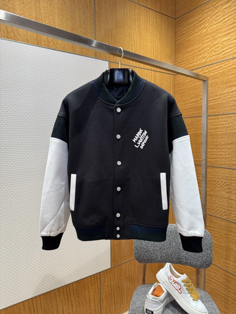 wsxc1765164398441_0.jpg LV Color-Block Embroidered Baseball Jacket Coat - 图片 1