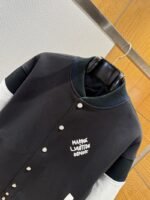 LV Color-Block Embroidered Baseball Jacket Coat - 图片 3