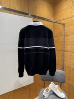 LV Jacquard Color-Block Knit Polo Shirt - 图片 2
