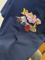 LV Embroidered Crew Neck Short-Sleeve T-Shirt - 图片 5