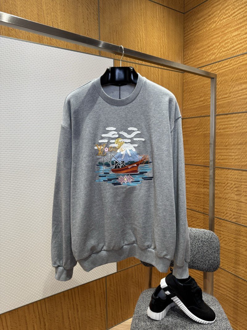 wsxc1765242455813_0.jpg LV Embroidered Crewneck Sweatshirt - 图片 1