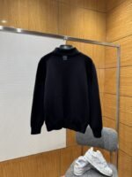 LV Leather Label Knit Wool Zipper Cardigan - 图片 2