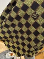 LV Check Print Single-Breasted Long-Sleeve Jacket Coat 1 - 图片 7