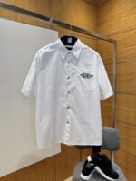LV Pocket Embroidered Short-Sleeve Shirt