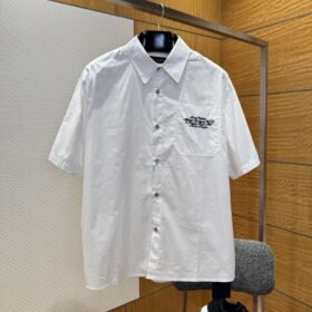 LV Pocket Embroidered Short-Sleeve Shirt
