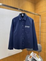 LV Pocket Print Long-Sleeve Shirt