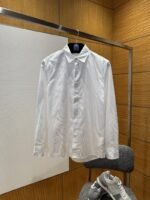 LV Tree Pattern Jacquard Long-Sleeve Shirt