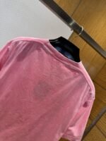 LV Washed Pink Embroidered Crew Neck Short Sleeve - 图片 7