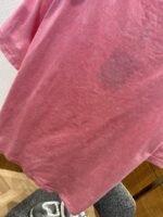 LV Washed Pink Embroidered Crew Neck Short Sleeve - 图片 8