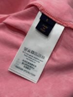 LV Washed Pink Embroidered Crew Neck Short Sleeve - 图片 9