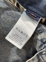 LV Washed Embossed Denim Jacket Coat - 图片 9