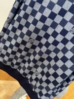 LV Checkered Jacquard Zipper Jacket Coat - 图片 8