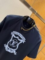 LV Printed Zipper Chain Short-Sleeve T-Shirt - 图片 3