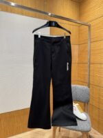 LV College-Style Bell-Bottom Casual Pants
