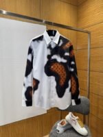 LV Bonfire Graffiti Long-Sleeve Shirt
