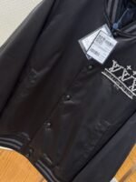 LV Logo Letter Stand Collar Long Sleeve Jacket Coat - 图片 4