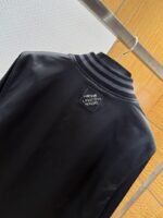 LV Logo Letter Stand Collar Long Sleeve Jacket Coat - 图片 5