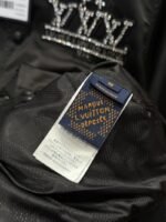 LV Logo Letter Stand Collar Long Sleeve Jacket Coat - 图片 9
